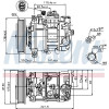 Nissens | Kompressor, Klimaanlage | 89236