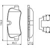 BOSCH | Bremsbelagsatz, Scheibenbremse | 0 986 494 636