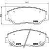 Brembo | Bremsbelagsatz, Scheibenbremse | P 28 035