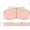 TRW | Bremsbelagsatz, Scheibenbremse | GDB1695