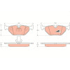 TRW | Bremsbelagsatz, Scheibenbremse | GDB1265