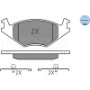 Meyle | Bremsbelagsatz, Scheibenbremse | 025 208 8715