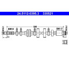 ATE | Bremsschlauch | 24.5112-0395.3