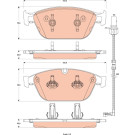 TRW | Bremsbelagsatz, Scheibenbremse | GDB1884 TRW | Bremsbelagsatz, Scheibenbremse | GDB1884