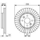 BOSCH | Bremsscheibe | 0 986 479 676