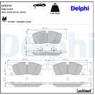 Delphi | Bremsbelagsatz, Scheibenbremse | LP3173 Delphi | Bremsbelagsatz, Scheibenbremse | LP3173