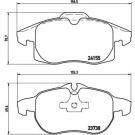 Brembo | Bremsbelagsatz, Scheibenbremse | P 10 011 Brembo | Bremsbelagsatz, Scheibenbremse | P 10 011