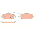 TRW | Bremsbelagsatz, Scheibenbremse | GDB1503