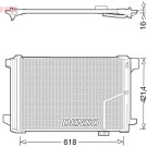 Denso | Kondensator, Klimaanlage | DCN17035