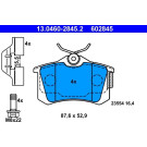 ATE | Bremsbelagsatz, Scheibenbremse | 13.0460-2845.2
