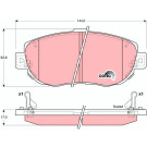 TRW | Bremsbelagsatz, Scheibenbremse | GDB3235 TRW | Bremsbelagsatz, Scheibenbremse | GDB3235