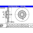 ATE | Bremsscheibe | 24.0325-0158.1