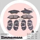 Zimmermann | Bremsbelagsatz, Scheibenbremse | 23711.190.1 Zimmermann | Bremsbelagsatz, Scheibenbremse | 23711.190.1