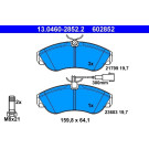 ATE | Bremsbelagsatz, Scheibenbremse | 13.0460-2852.2 ATE | Bremsbelagsatz, Scheibenbremse | 13.0460-2852.2