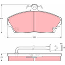 TRW | Bremsbelagsatz, Scheibenbremse | GDB479 TRW | Bremsbelagsatz, Scheibenbremse | GDB479