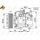 NRF | Kompressor, Klimaanlage | mit PAG Kompressoröl | 32408