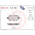 Brembo | Bremsbelagsatz, Scheibenbremse | P 23 102 Brembo | Bremsbelagsatz, Scheibenbremse | P 23 102