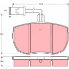 TRW | Bremsbelagsatz, Scheibenbremse | GDB789 TRW | Bremsbelagsatz, Scheibenbremse | GDB789