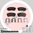 Zimmermann | Bremsbelagsatz, Scheibenbremse | 24276.150.2 Zimmermann | Bremsbelagsatz, Scheibenbremse | 24276.150.2