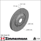 100.3348.70 Zimmermann Bremsscheibe Ø360 Formula Z gelocht