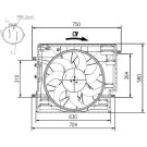 NRF | Lüfter, Motorkühlung | 47967