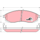 TRW | Bremsbelagsatz, Scheibenbremse | GDB3124 TRW | Bremsbelagsatz, Scheibenbremse | GDB3124