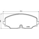 Brembo | Bremsbelagsatz, Scheibenbremse | P 85 176 Brembo | Bremsbelagsatz, Scheibenbremse | P 85 176