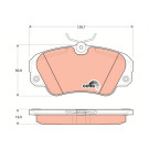 TRW | Bremsbelagsatz, Scheibenbremse | GDB957 TRW | Bremsbelagsatz, Scheibenbremse | GDB957