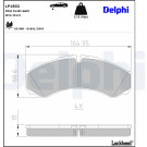 Delphi | Bremsbelagsatz, Scheibenbremse | LP1802 Delphi | Bremsbelagsatz, Scheibenbremse | LP1802