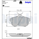 Delphi | Bremsbelagsatz, Scheibenbremse | LP887 Delphi | Bremsbelagsatz, Scheibenbremse | LP887