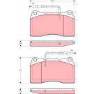 TRW | Bremsbelagsatz, Scheibenbremse | GDB1431 TRW | Bremsbelagsatz, Scheibenbremse | GDB1431