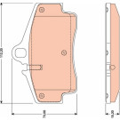 TRW | Bremsbelagsatz, Scheibenbremse | GDB1757 TRW | Bremsbelagsatz, Scheibenbremse | GDB1757