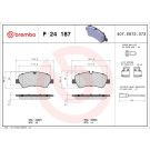 Brembo | Bremsbelagsatz, Scheibenbremse | P 24 187