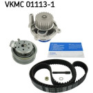 SKF VKMC 01113-1 Wasserpumpe + Zahnriemensatz mit Dichtungen, mit Stehbolzen, Zähnez.: 138