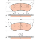 TRW | Bremsbelagsatz, Scheibenbremse | GDB4132 TRW | Bremsbelagsatz, Scheibenbremse | GDB4132