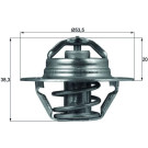 Mahle | Thermostat, Kühlmittel | TX 88 82D