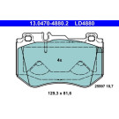 ATE | Bremsbelagsatz, Scheibenbremse | 13.0470-4880.2 ATE | Bremsbelagsatz, Scheibenbremse | 13.0470-4880.2