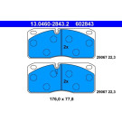 ATE | Bremsbelagsatz, Scheibenbremse | 13.0460-2843.2 ATE | Bremsbelagsatz, Scheibenbremse | 13.0460-2843.2