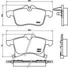 Brembo | Bremsbelagsatz, Scheibenbremse | P 59 045