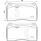 Brembo | Bremsbelagsatz, Scheibenbremse | P 85 159