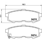 Brembo | Bremsbelagsatz, Scheibenbremse | P 49 042 Brembo | Bremsbelagsatz, Scheibenbremse | P 49 042