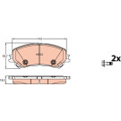 TRW | Bremsbelagsatz, Scheibenbremse | GDB2152