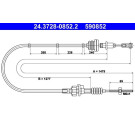 ATE | Seilzug, Kupplungsbetätigung | 24.3728-0852.2