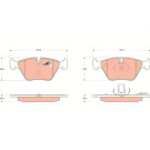 TRW | Bremsbelagsatz, Scheibenbremse | GDB1531 TRW | Bremsbelagsatz, Scheibenbremse | GDB1531