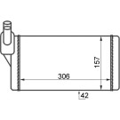 Mahle | Wärmetauscher, Innenraumheizung | AH 47 000S