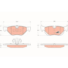 TRW | Bremsbelagsatz, Scheibenbremse | GDB1626