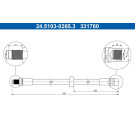 ATE | Bremsschlauch | 24.5103-0265.3