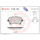 Brembo | Bremsbelagsatz, Scheibenbremse | P 85 143