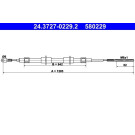 ATE | Seilzug, Feststellbremse | 24.3727-0229.2