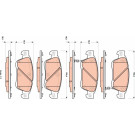 TRW | Bremsbelagsatz, Scheibenbremse | GDB3503 TRW | Bremsbelagsatz, Scheibenbremse | GDB3503